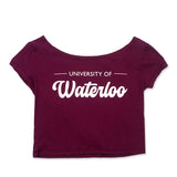 Picture of UWaterloo Off Shoulder Tee - Red