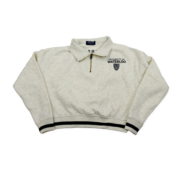 Picture of UWaterloo Logo Crewneck - Athletic Grey
