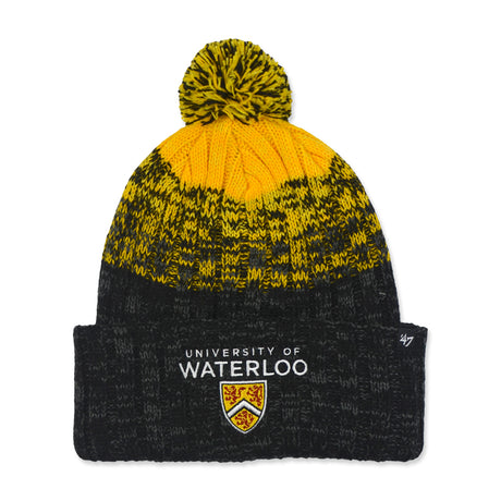 Picture of 47 Brand UWaterloo Black and Gold Toque