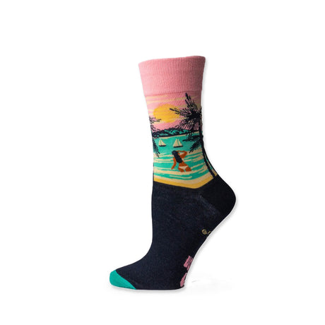 Picture of Two Left Feet Sock Co. Crew Socks Type: Beach Please