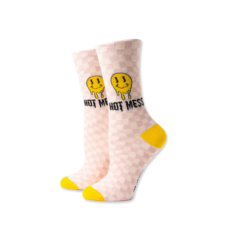 Picture of Two Left Feet Sock Co. Crew Socks Type: Hot Mess