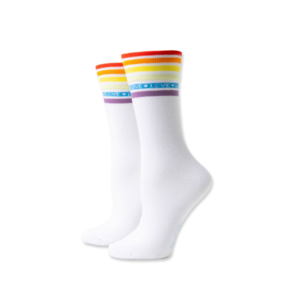 Picture of Two Left Feet Sock Co. Crew Socks Type: Love Love Love
