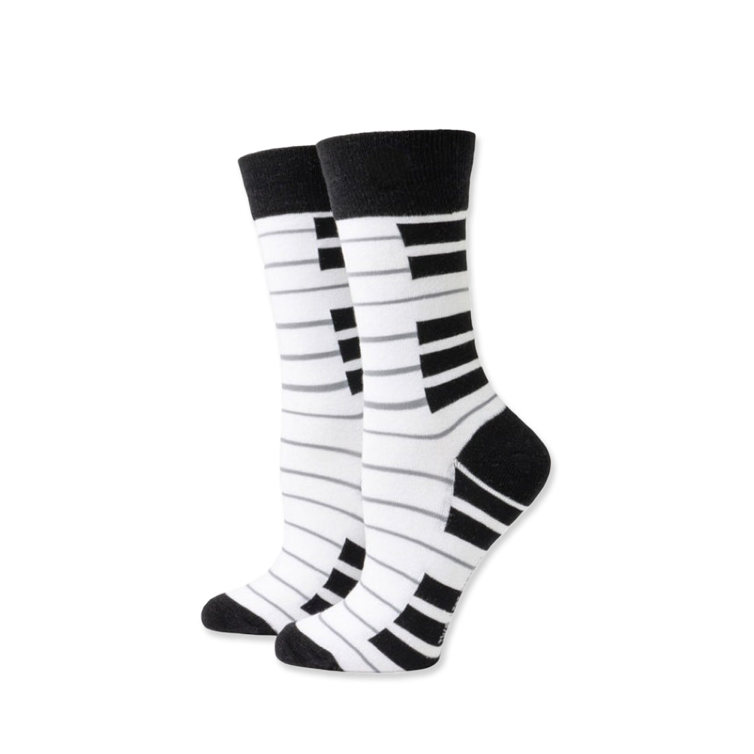 Picture of Two Left Feet Sock Co. Crew Socks Type: Piano Man