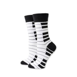 Picture of Two Left Feet Sock Co. Crew Socks Type: Piano Man