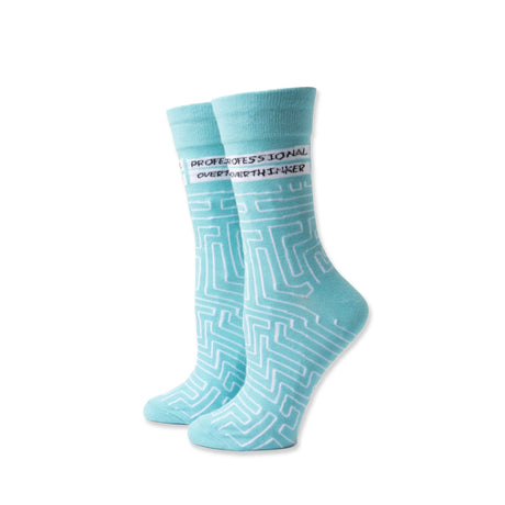 Picture of Two Left Feet Sock Co. Crew Socks Type: Professional Overthinker