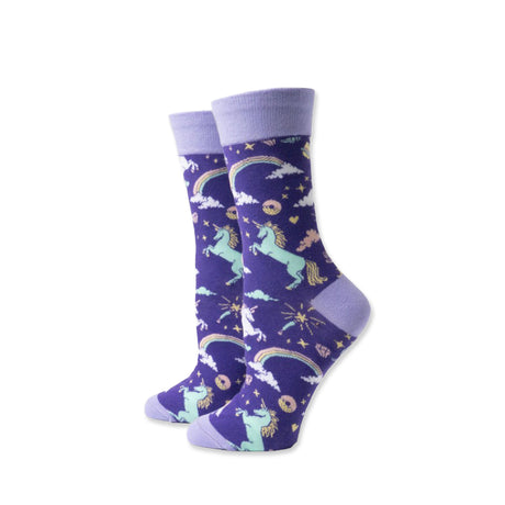 Picture of Two Left Feet Sock Co. Crew Socks - RainbowRider