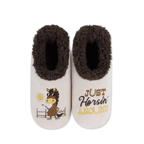 Picture of Snoozies Pairables Slippers - HorsinAround