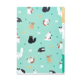 Picture of Midori 3-Pocket A4 Folder Type: Cats