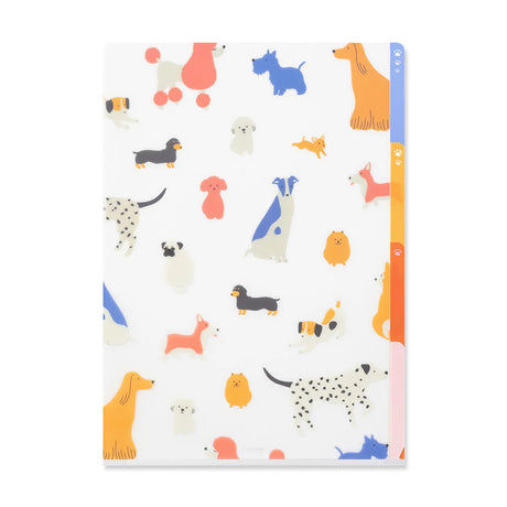 Picture of Midori 3-Pocket A4 Folder - Dogs