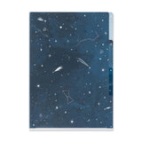 Picture of Midori 3-Pocket A4 Folder Type: Starry Sky