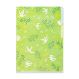 Picture of Midori 3-Pocket A4 Folder Type: White Birds