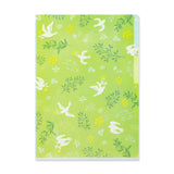 Picture of Midori 3-Pocket A4 Folder - WhiteBirds