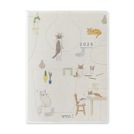 Picture of Midori Pocket Diary Cat 2026