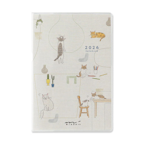 Picture of Midori Pocket Diary Cat 2026 Type: Mini