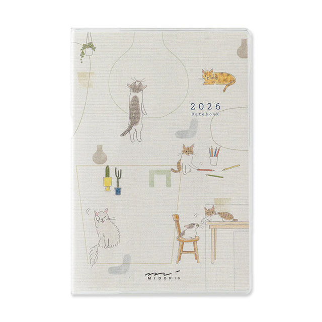 Picture of Midori Pocket Diary Cat 2026