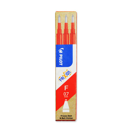 Picture of Frixion Ball Clicker Refill 3 pack 0.7mm Colour: Red
