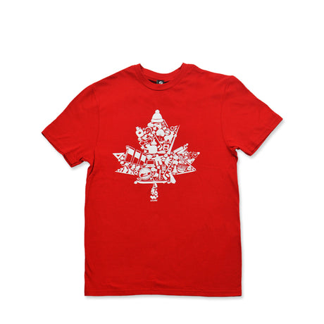 Picture of UWaterloo Maple Leaf Tee Colour: Red