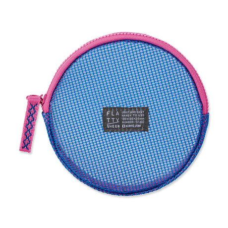 Picture of Small Flatty Sheer Zipper Case Colour: Blue