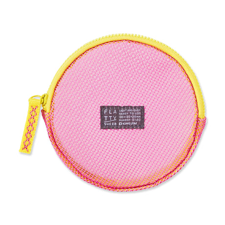 Picture of Small Flatty Sheer Zipper Case Colour: Pink