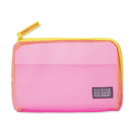 Picture of Medium Flatty Sheer Zipper Case Colour: Pink