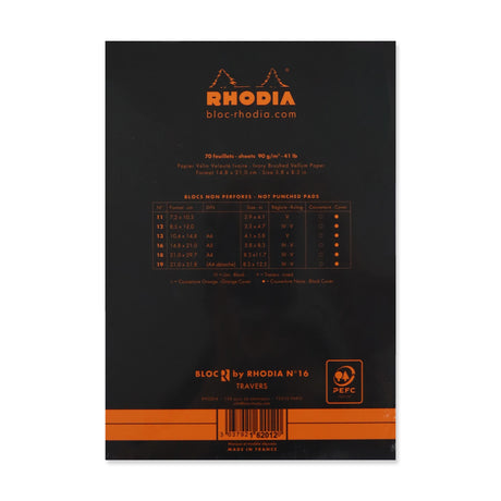 Alternate view of Rhodia Lined Premium Notepad