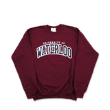 Picture of UWaterloo Classic Crewneck Colour: Dark Red