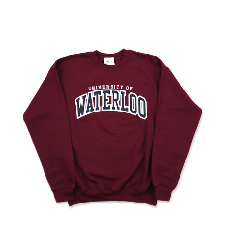 Picture of UWaterloo Classic Crewneck Colour: Dark Red
