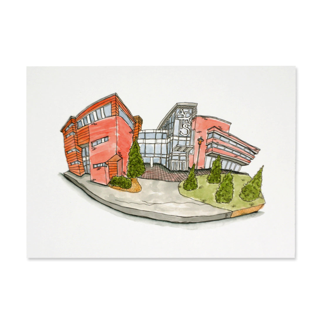 Picture of UWaterloo Building Prints - HageyHall