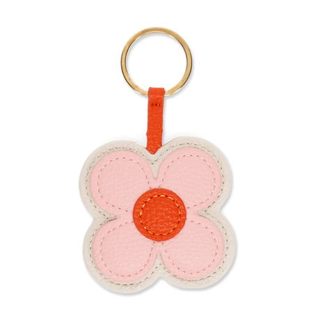 Picture of Faux Leather Keyring - PinkDaisy