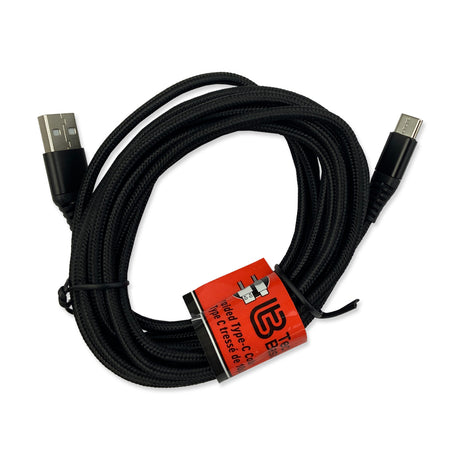 Picture of TechBasic 10 ft Braided USB-C Cable