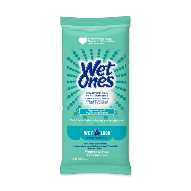 Picture of Wet Ones Sensitive Skin Hand + Face Wipes