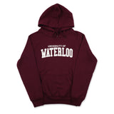 Picture of UWaterloo Soft Fleece Hoodie Colour: Dark Red