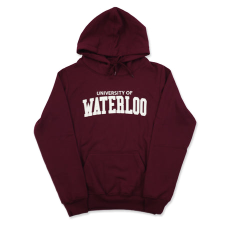 Picture of UWaterloo Soft Fleece Hoodie Colour: Dark Red