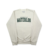 Picture of UWaterloo Soft Fleece Crewneck Colour: Forest Cream