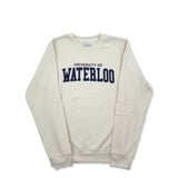 Picture of UWaterloo Soft Fleece Crewneck Colour: Navy Cream