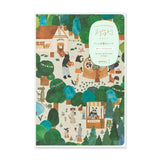 Picture of Midori B6 YURU LOG Notebook - ForestAnimalPatterns