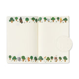 Picture of Midori B6 YURU LOG Notebook - ForestAnimalPatterns