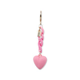Picture of Heart on Chain Charm Colour: Pink