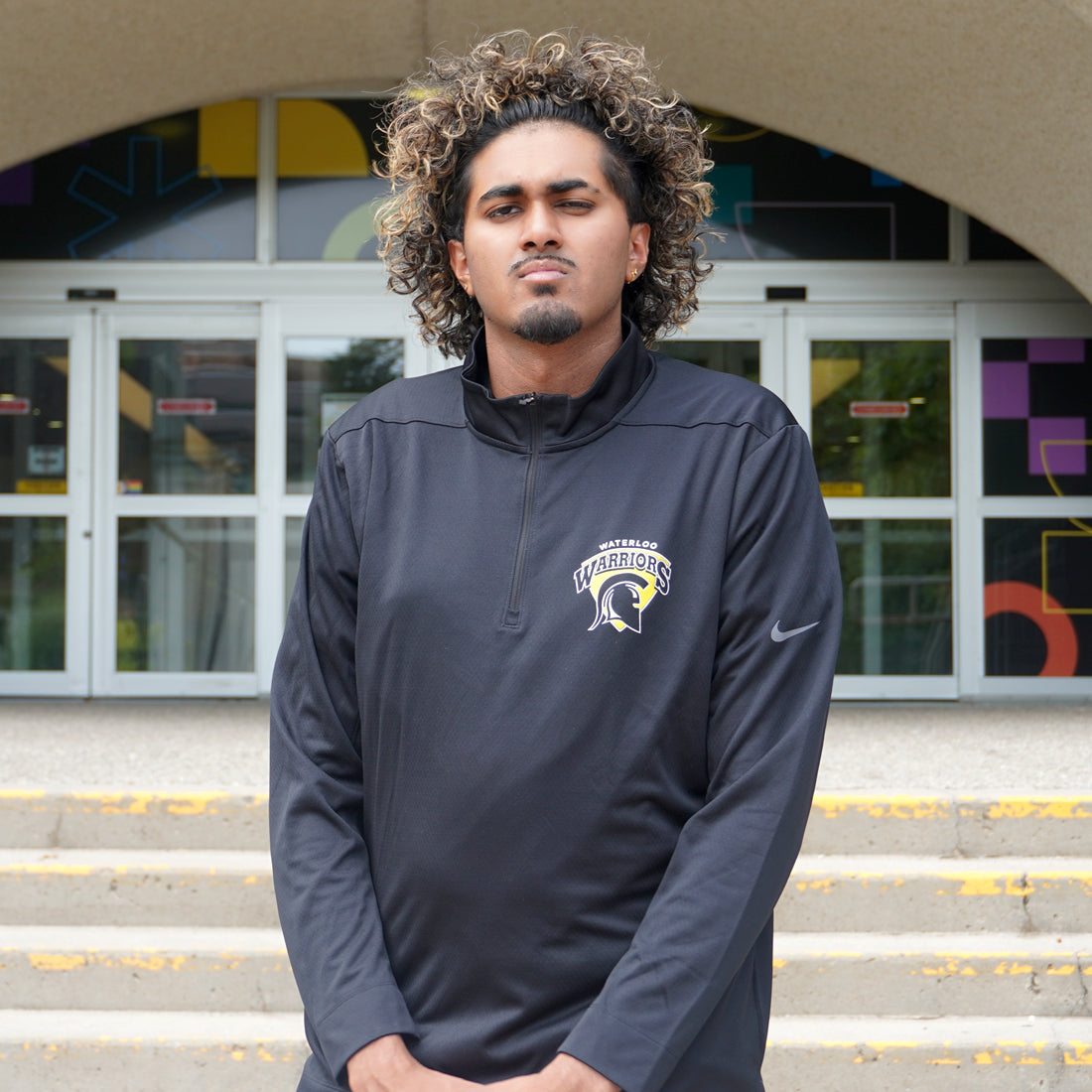 Picture of Warriors Nike 1/4 Zip - Black