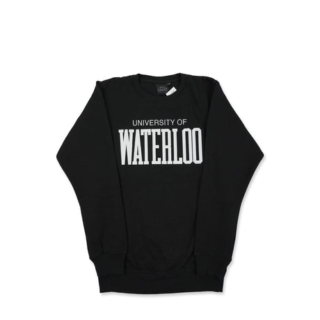 Picture of UWaterloo Essentials Twill Crewneck - Black