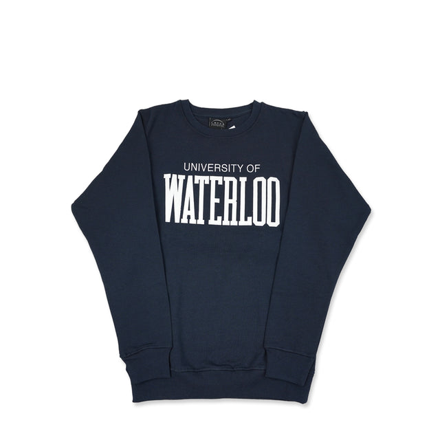 Picture of UWaterloo Essentials Twill Crewneck - Dark Blue