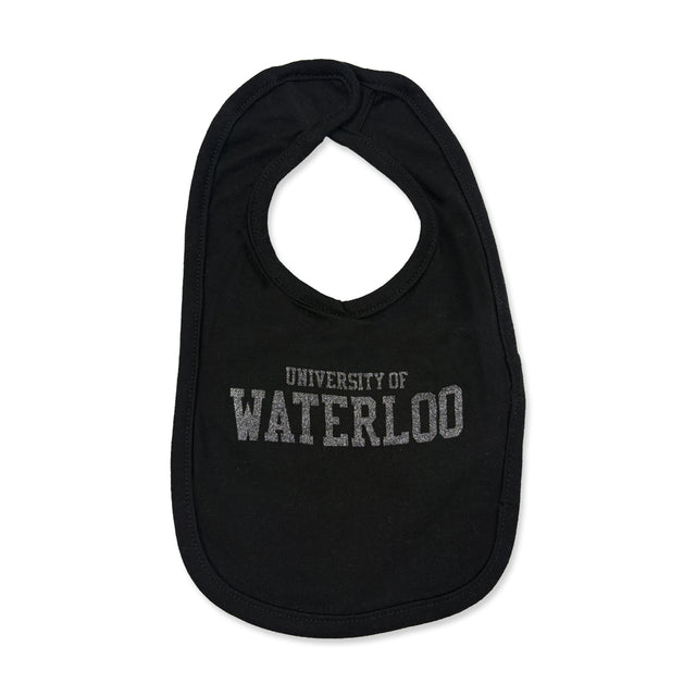 Picture of UWaterloo Baby Bib - Black