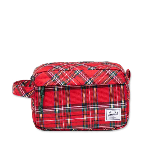 Picture of Herschel Plaid Chapter Travel Kit - Red