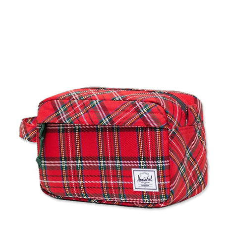 Picture of Herschel Plaid Chapter Travel Kit - Red