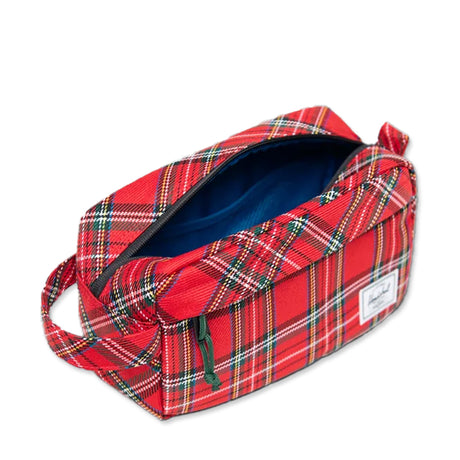 Picture of Herschel Plaid Chapter Travel Kit - Red