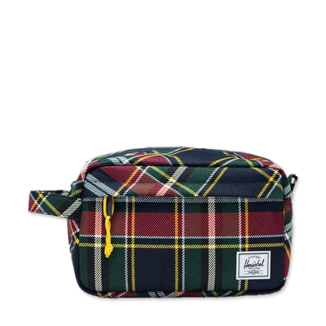 Picture of Herschel Plaid Chapter Travel Kit - YellowStripe