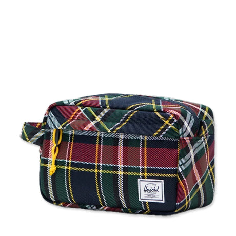 Picture of Herschel Plaid Chapter Travel Kit - YellowStripe
