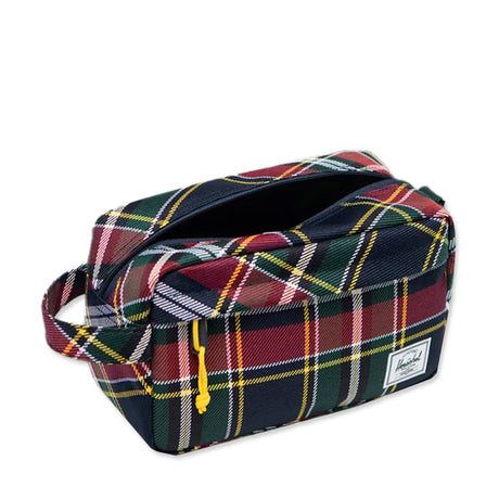 Picture of Herschel Plaid Chapter Travel Kit - YellowStripe