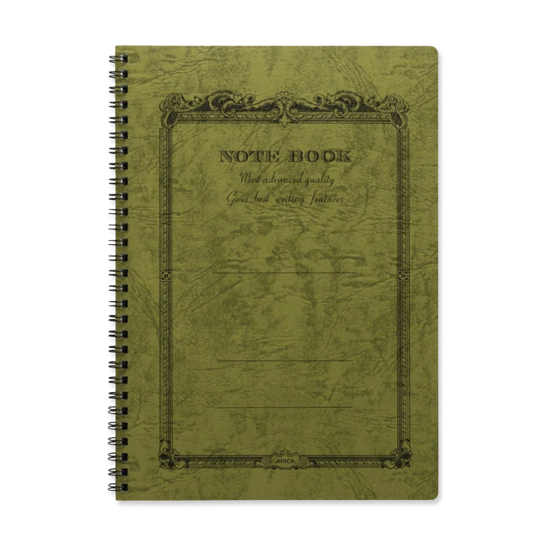Picture of Apica C. D. Twin Ring Semi B5 Notebook - Olive