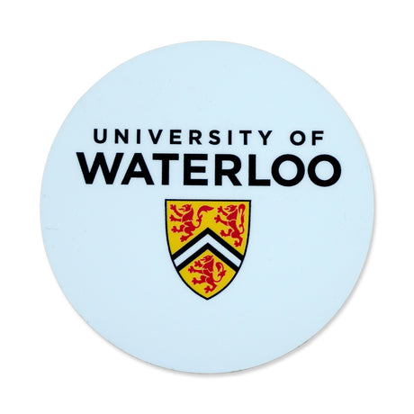 Picture of UWaterloo Round Sicker - White